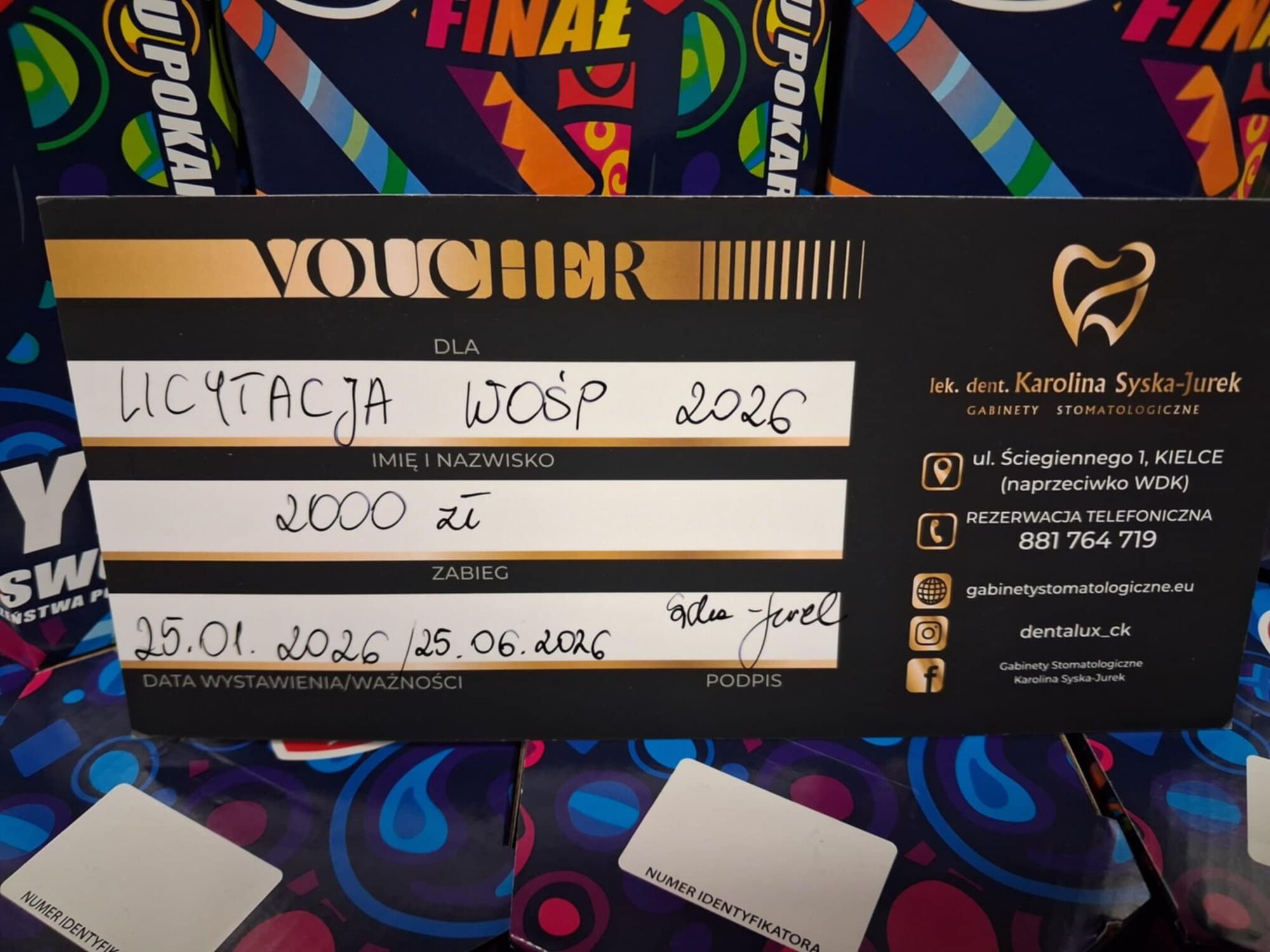 Voucher o wartości 2.000 zł do Gabinety Stomatologiczne Karolina Syska-Jurek