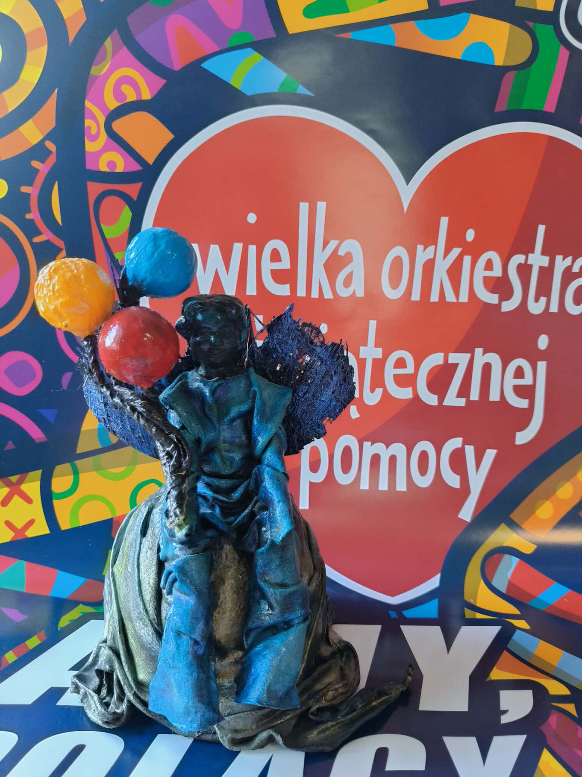 Anioł „Mały Książę” – wykonany techniką utwardzania tekstylnego