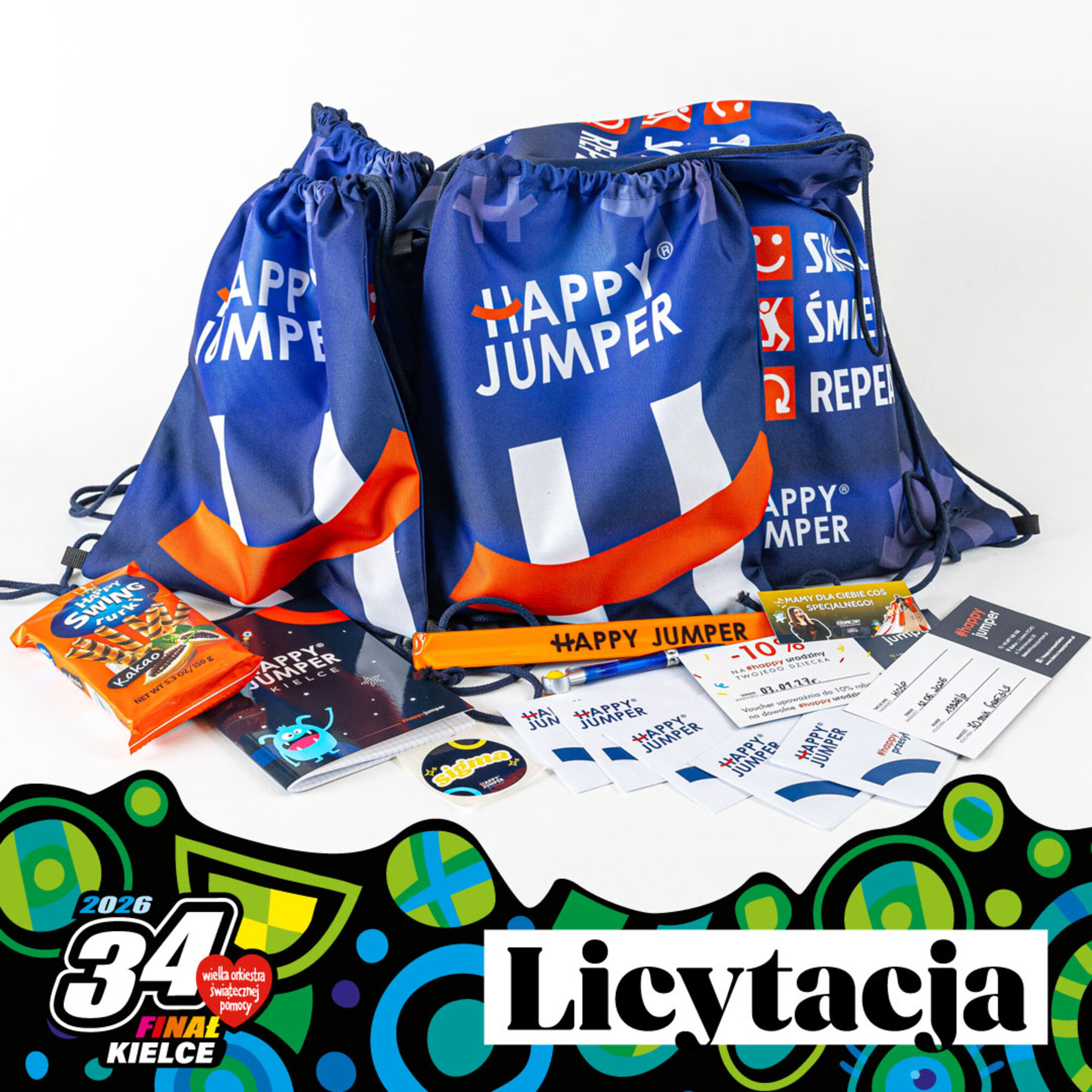 Gadżety i zaproszenia od Happy Jumper