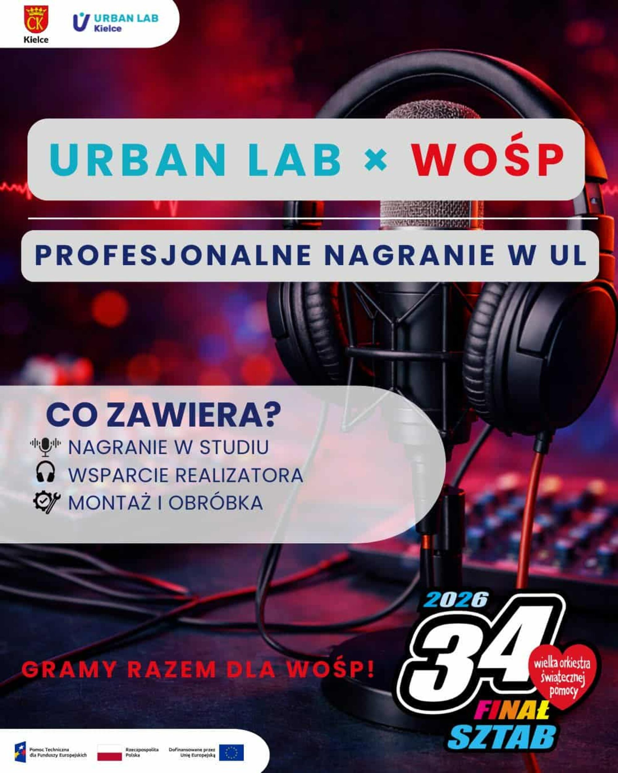 Nagranie w studiu podcastowym Urba Lab