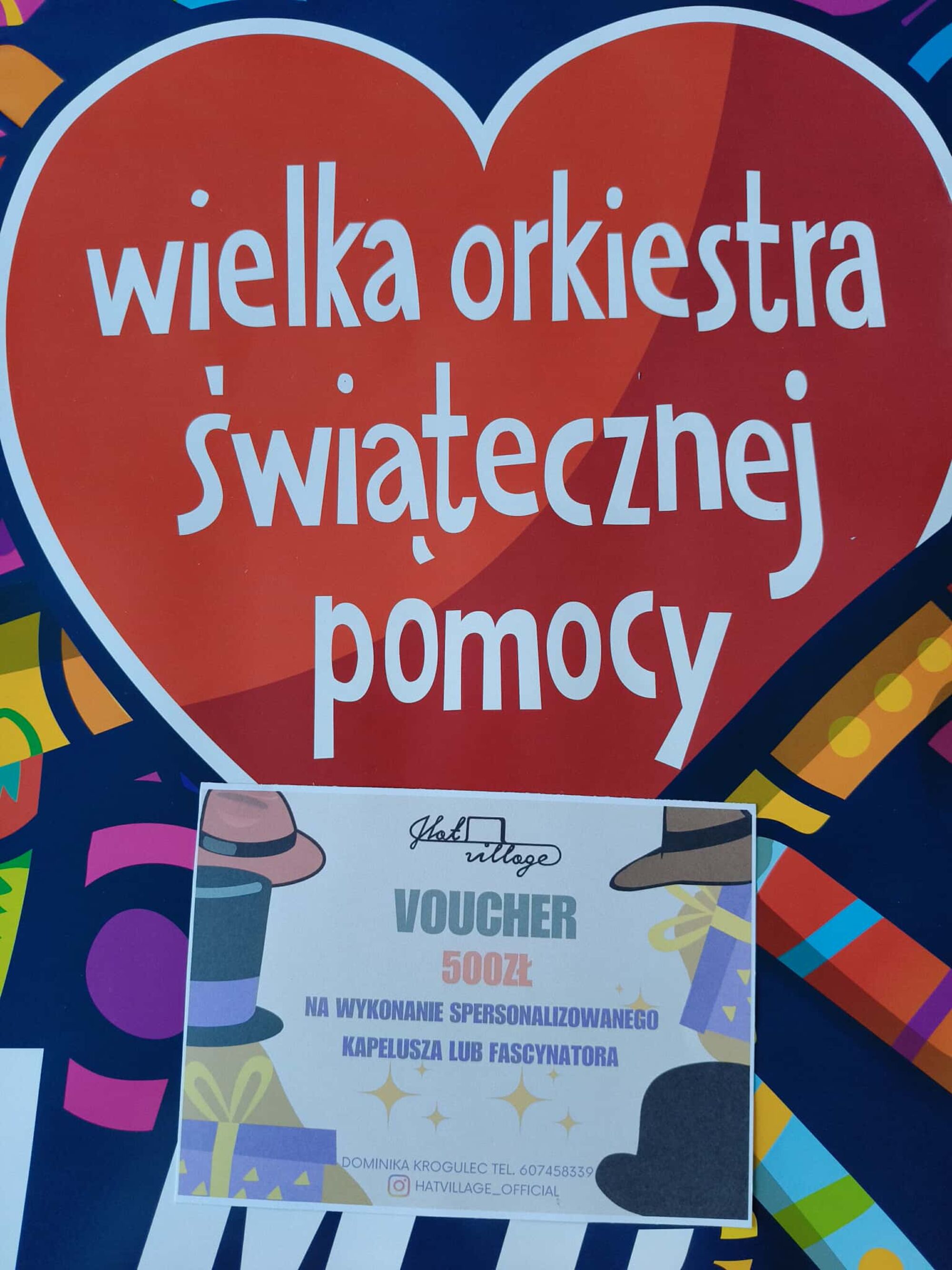 Voucher 500 zł do firmy HAT VILLAGE od Barbary Damian - Dyrektora Zarządu Transportu Miejskiego w Kielcach