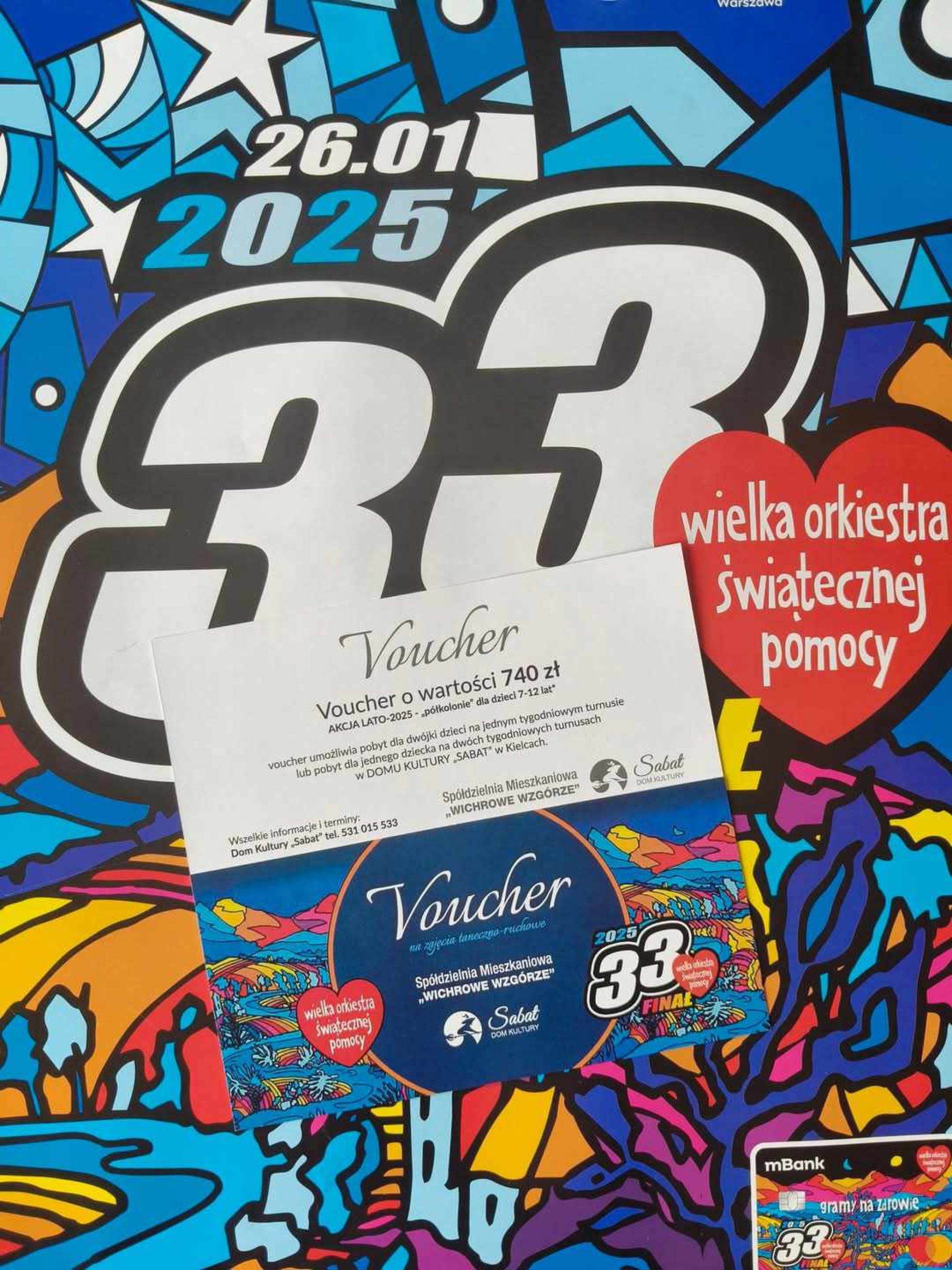 Voucher na półkolonię Lato 2025 od Domu Kultury Sabat Kielce i Zarządu Spółdzielni Wichrowe Wzgórza