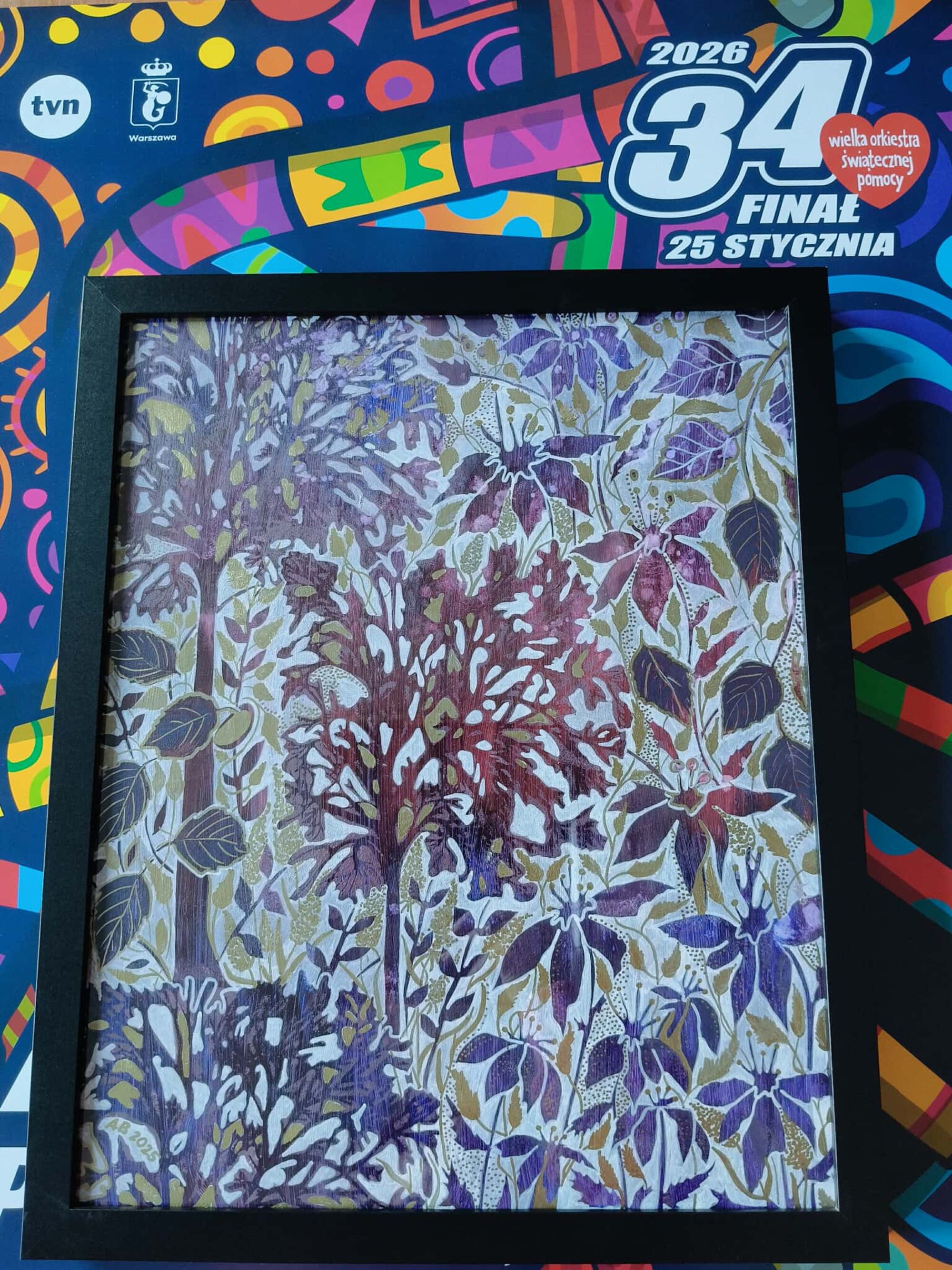 Obrazy akrylowe wykonane techniką bieloną przez Agnieszkę Bartoszak