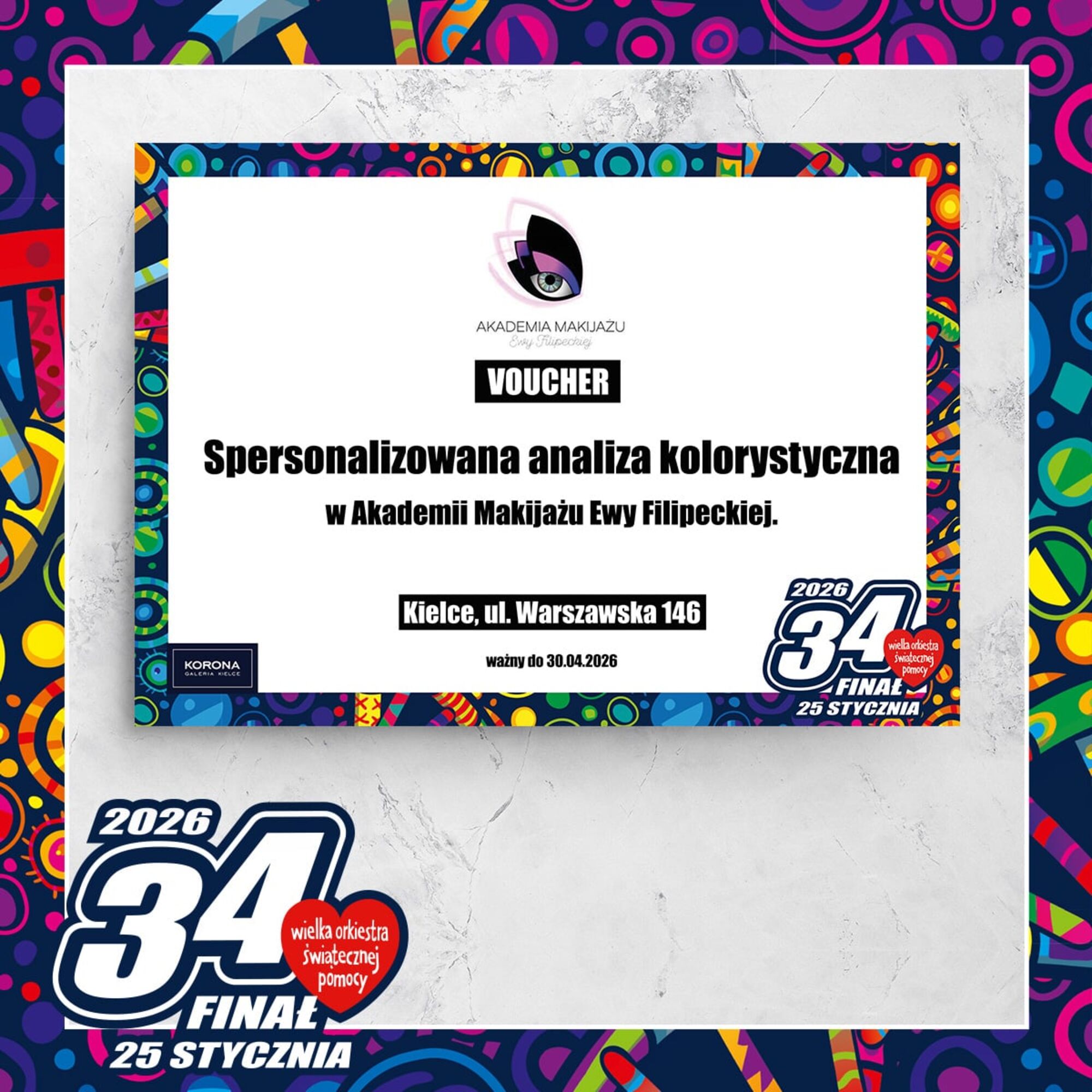 2 x Voucher od Akademii Makijażu Ewy Filipeckiej